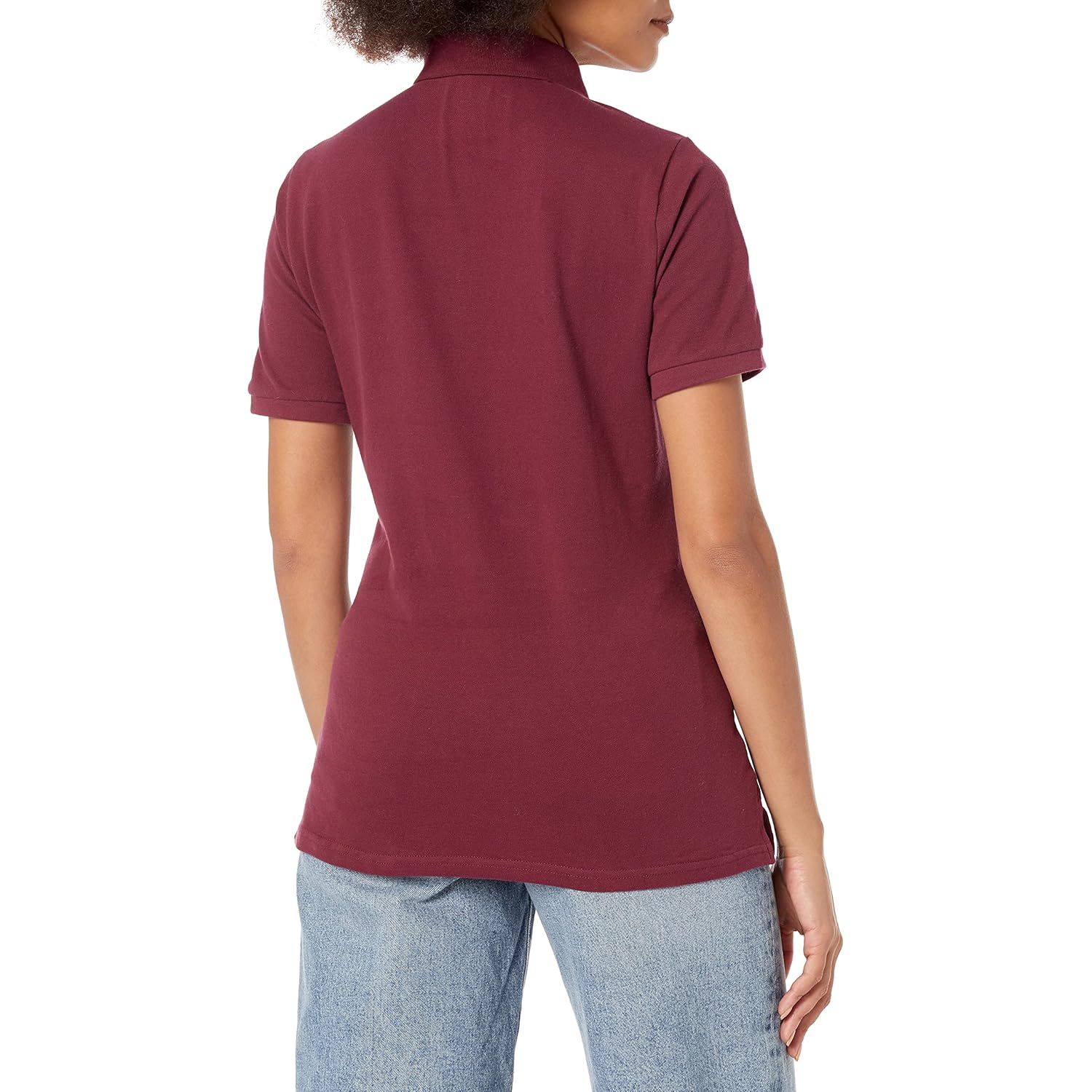 Women's Cotton Blend Stretch Pique Short Sleeve Polo Shirt