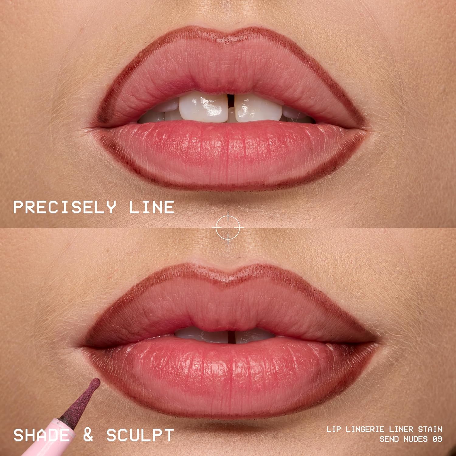 Nyx Professional Makeup Lip Lingerie Liner Stain, Seamless Make Up With All-Day Color, Waterproof Lip Stain Finish - Naughty Nude (Warm Nude)