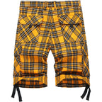 Novocct Cargo Short For Men 10" Inseam Relaxed Fit Plaid Outdoor Hiking Work Stretch Cotton Casual Shorts With Multi-Pocket