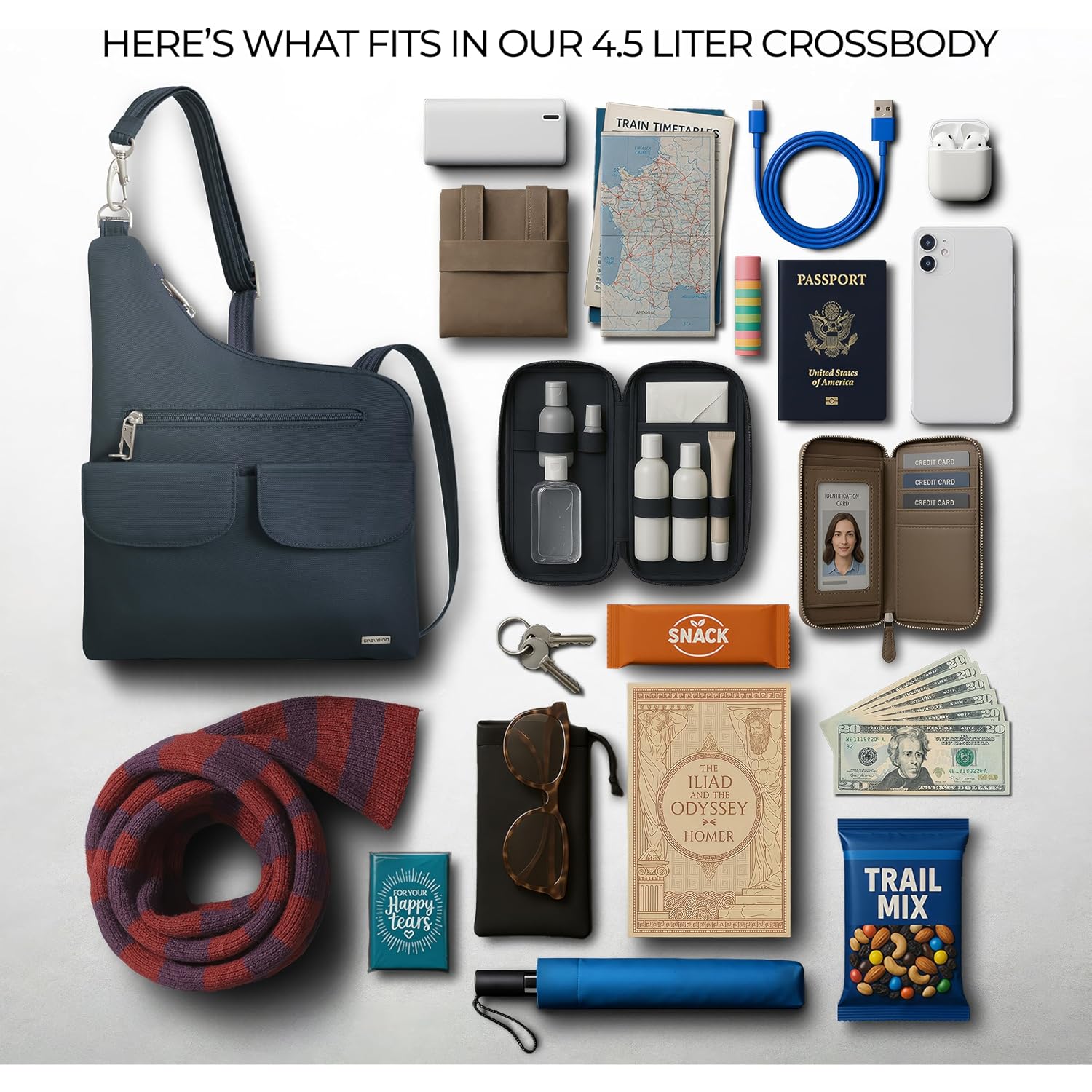 Travelon Anti-Theft Classic Crossbody Bag