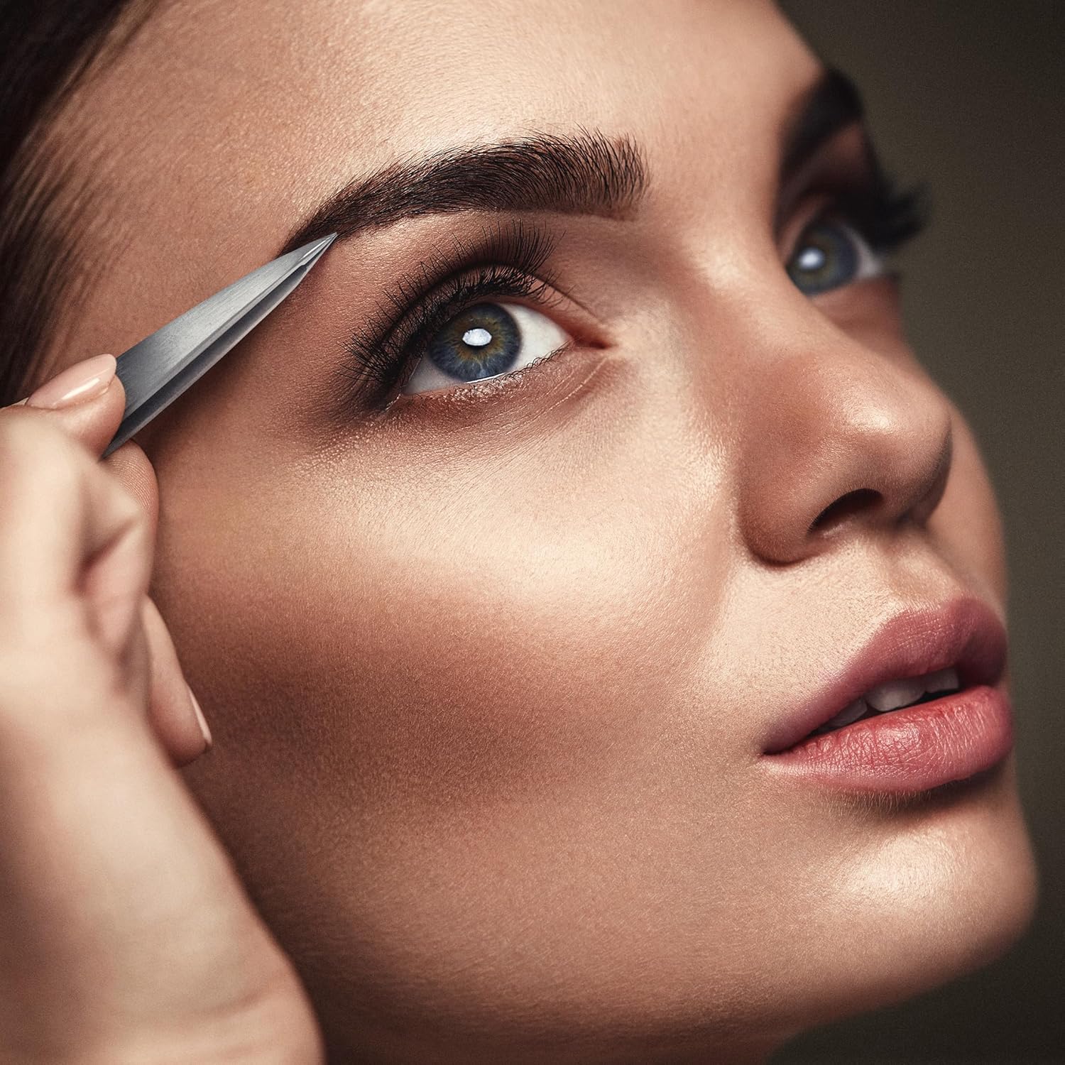 Pointed Tweezers | High Carbon Stainless Steel Needle Nose | Fine Point Precision Hair Removal | Perfectly Aligned & Hand-Filed Sharp | Silver