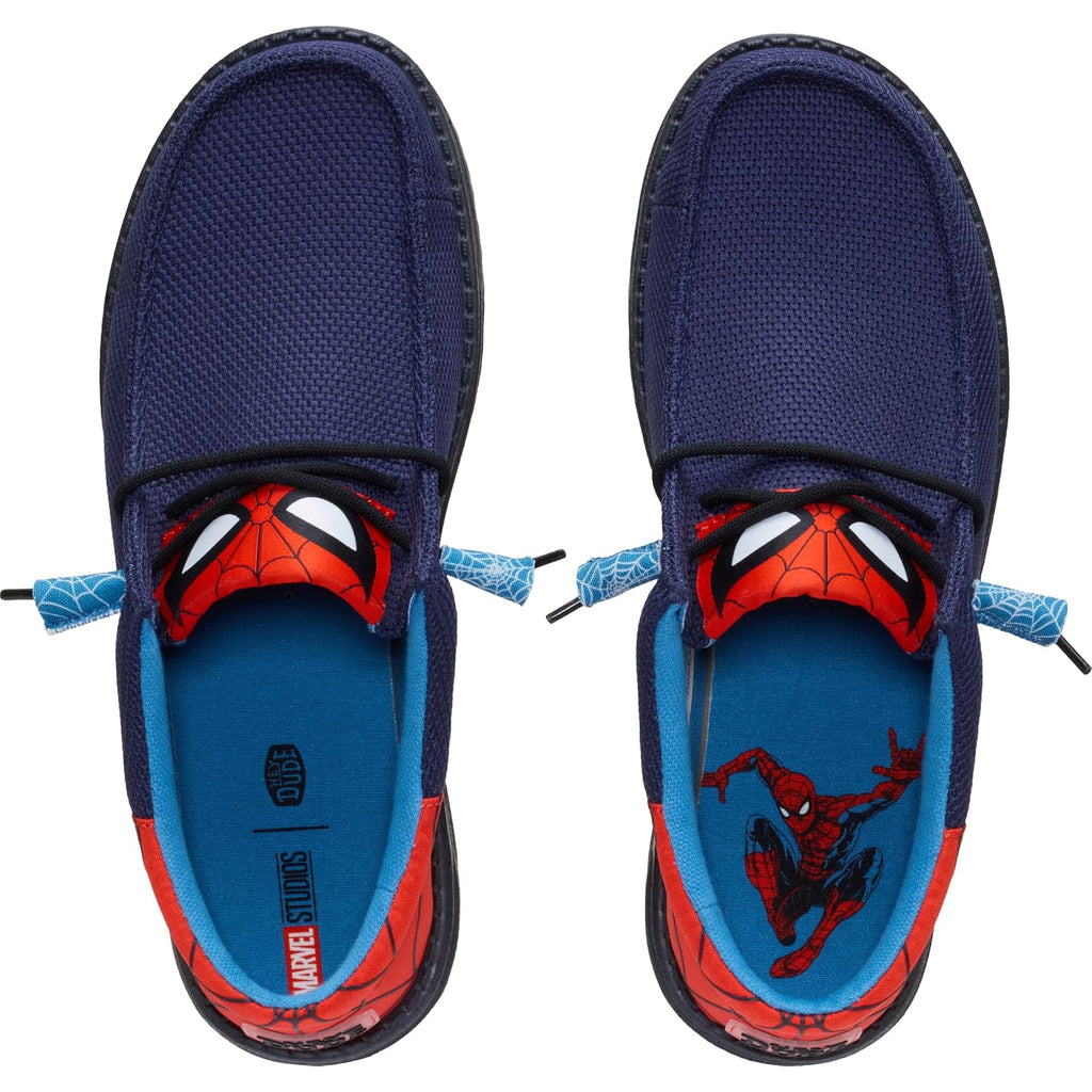 Heydude Men'S Wally Funk Spiderman Slip On Shoe | Lightweight Loafer | Flexible Sole | Easy On Fit