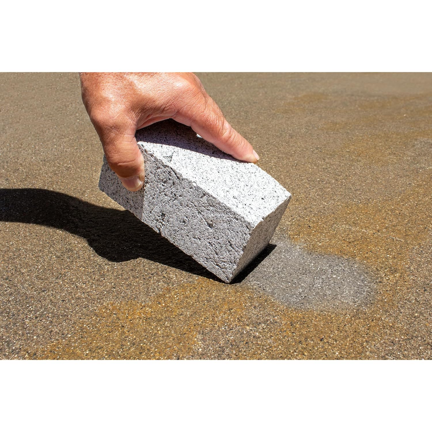 Poolmaster Extra Large Pumice Stone For Pool And Spa Cleaning, Removes Calcium, Hard Water And Mineral Stains From Tile, Grout And Concrete, Pro Size