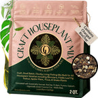 Craft Organic Houseplant Potting Mix, Elite House Plant Soil, Chunky, Well Draining Potting Soil For All Indoor Plants, Tropical Plants & Flowers, Sustainable & Peat Free, Less Prone To Gnats, 2Qt