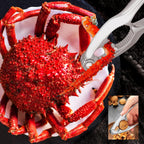 Crab Crackers and Tools, 27-piece Seafood Tools Set, Includes 8 Crab Leg Crackers, 8 Lobster Shellers, 8 Crab Leg Forks/Picks, 2 Seafood Scissors & Storage Bag, Nut Cracker Set