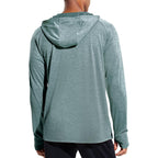 Mier Men'S Upf 50+ Sun Protection Hoodie Long Sleeve Spf Fishing Hiking Running Thumbhole Shirts Hooded Quick Dry Lightweight