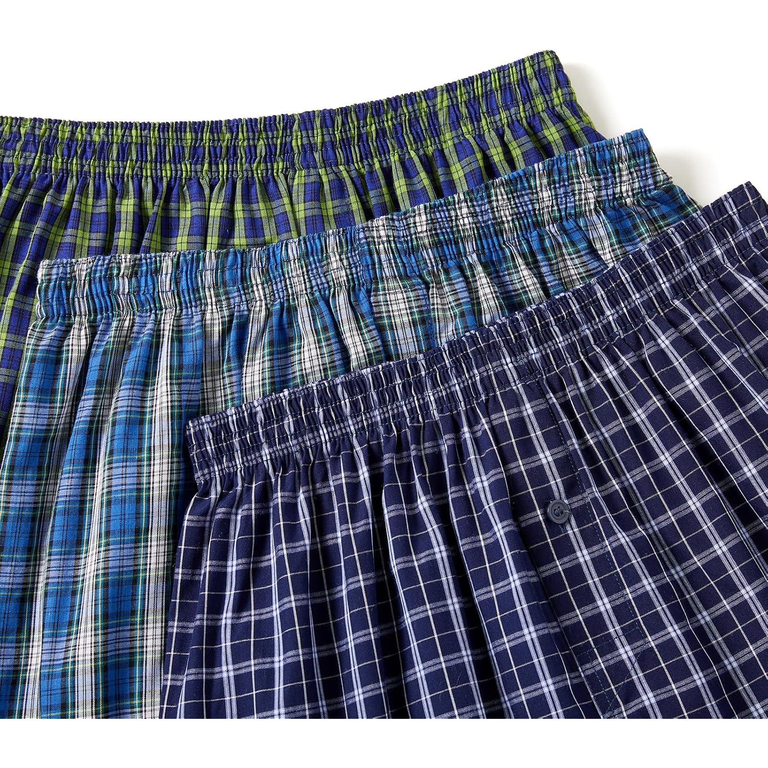 Men'S 100% Cotton Boxer Shorts, Men'S Classic Fit Woven Underwear, 5 Pack / 10 Pack