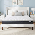 Gelsea Queen Mattress 10 Inch For Cool Sleep & Pressure Relief, Gel-Infused Green Tea Memory Foam, Medium Plush Support With Egg-Crate Design, Certipur-Us Certified, Fiberglass Free Bed In A Box