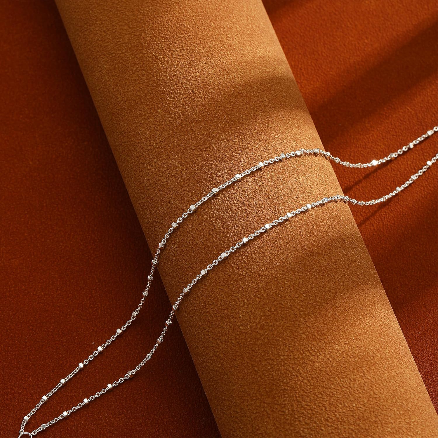 MIDEEO Gold/Silver Ankle Bracelets for Women,14K Gold Anklets for Women Waterproof Cuban Link Heart Beads Herringbone Rhinestone Anklets Set Layered Anklet Bracelets for Women Gold Jewelry Gift