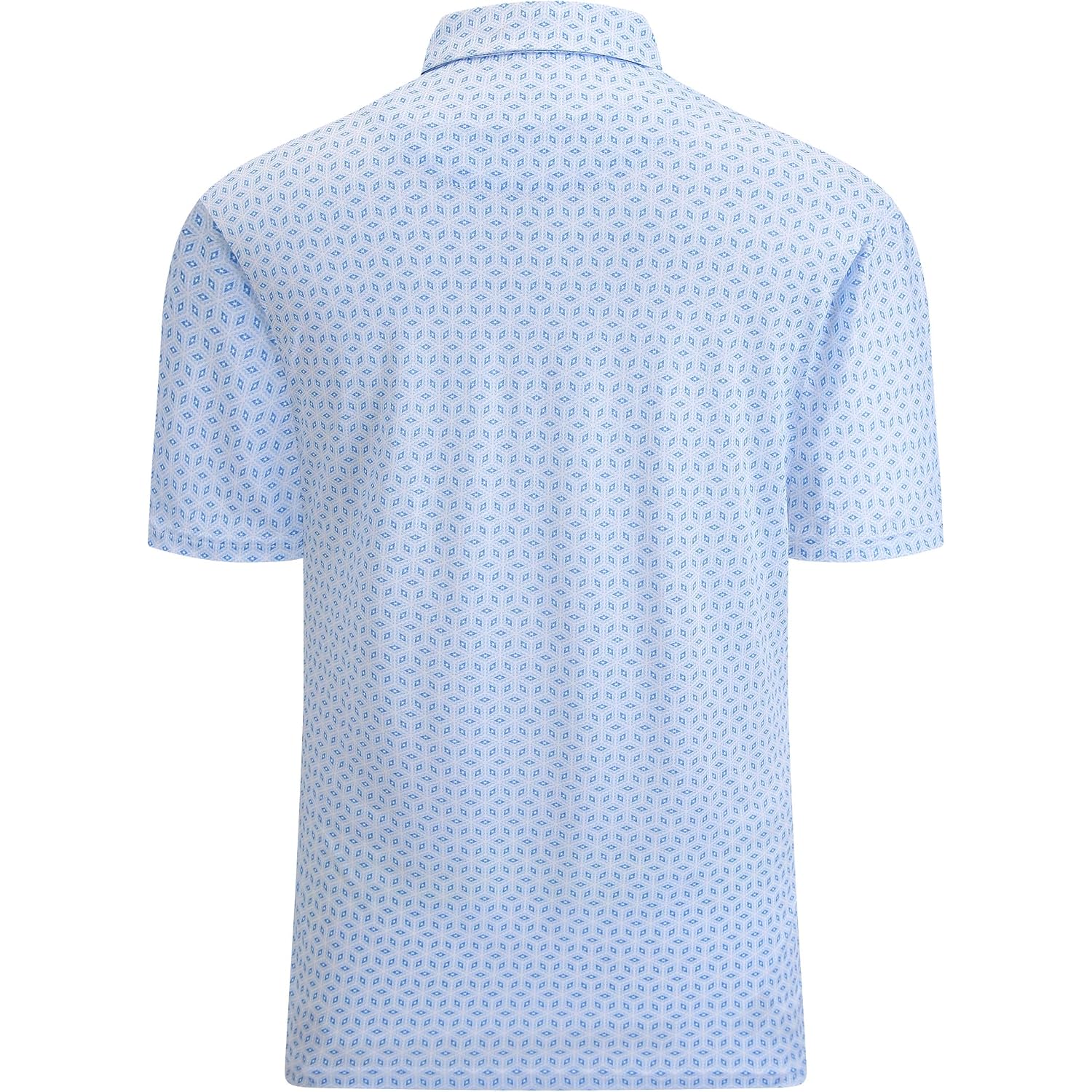 Esabel.C Golf Shirts For Men Dry Fit Performance Short Sleeve Print Moisture Wicking Collared Shirt