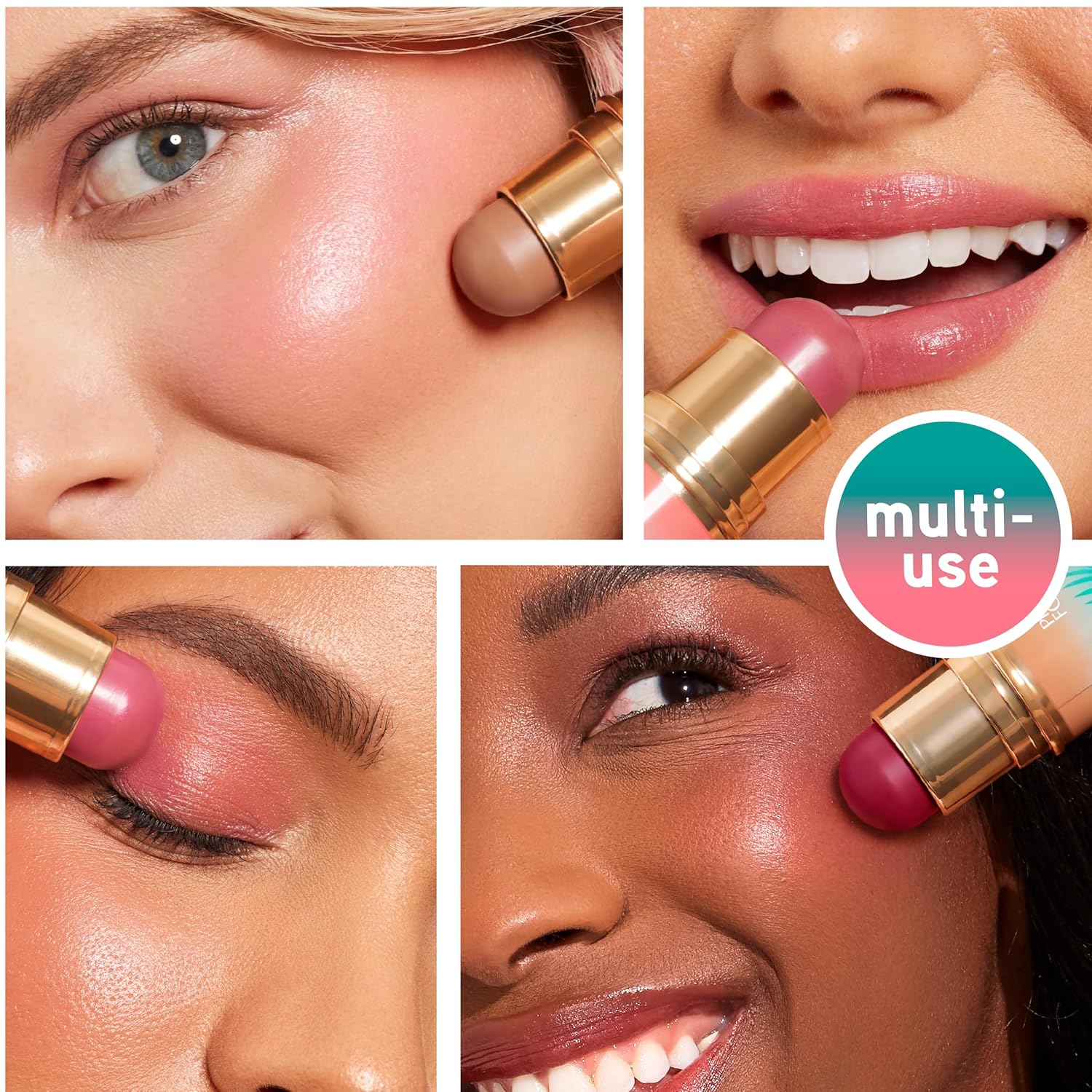 Physicians Formula Butter Glow & Go Multiuse Stick, Ultra-Creamy Radiant Finish Formula with Murumuru Butter, Vegan & Cruelty-Free- Berry Tan