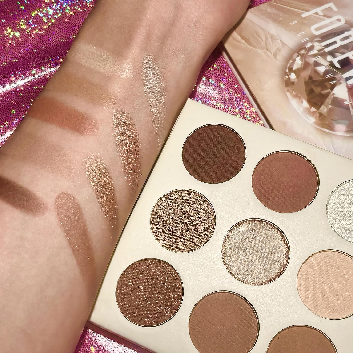 Docolor Neutral Eyeshadow Palette 9 Colors Nude Brown Eyeshadow Palette Eye Shadow Palette Makeup Palettes With Velvety And Silky Finishes Highly Pigmented Mattes Shimmers Glitter Eye Makeup Palettes