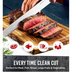 Bright Hobby Brisket Slicing Knife – 12" Brisket Knife, BBQ, Grilling Gifts For Men – Razor Sharp German Steel, Full Tang, Ergonomic Handle
