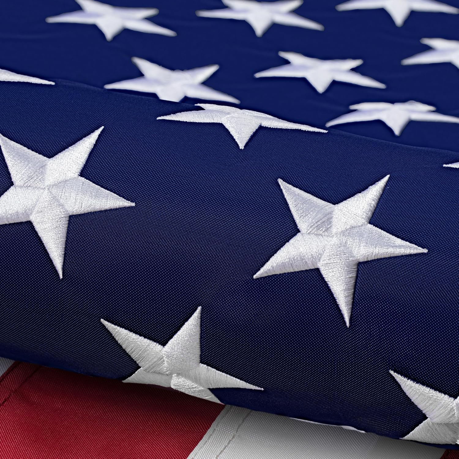 American Flag 5X8 Ft: Long Lasting And Heavy Duty Nylon Us Flags | Embroidered Stars, Sewn Stripes, Brass Grommets, Uv Protection Perfect For Outdoors! Usa Flag