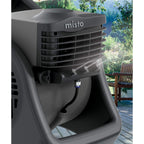 Lasko Misto Outdoor Misting Blower Fan, Ideal For Sports, Camping, Decks & Patios, 3 Speeds, 15", Black, 7050