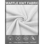 Coofandy Mens Casual Tank Tops 2 Pack Waffle Knit Sleeveless Shirt Breathable Tank Shirts Summer Muscle Tee