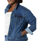 Amazon Essentials Women'S Regular-Fit Denim Jean Jacket (Available In Plus Size)