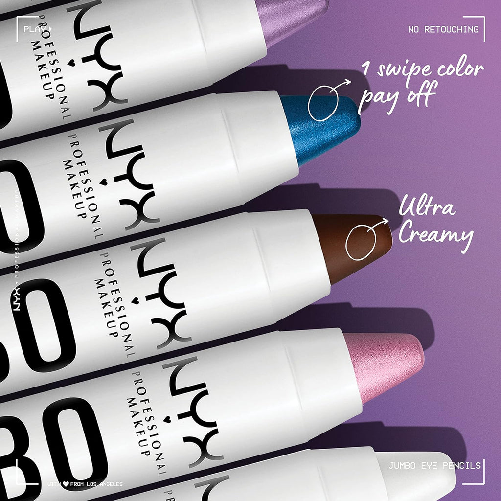 Nyx Professional Makeup Jumbo Eye Pencil, Blendable Eyeshadow Stick & Eyeliner Pencil - Milk (White)