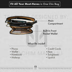 Ili New York Genuine Leather Crossbody Bags For Women - Premium Rfid Blocking Shoulder Bag Organizer With Adjustable Strap