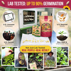 55 Vegetable Seeds Variety Pack - 35,600+ Non-Gmo Heirloom Seeds For Planting Vegetables And Fruits In Individual Seed Packets, Home Garden Seeds For Hydroponic, Indoor And Outdoors Gardening