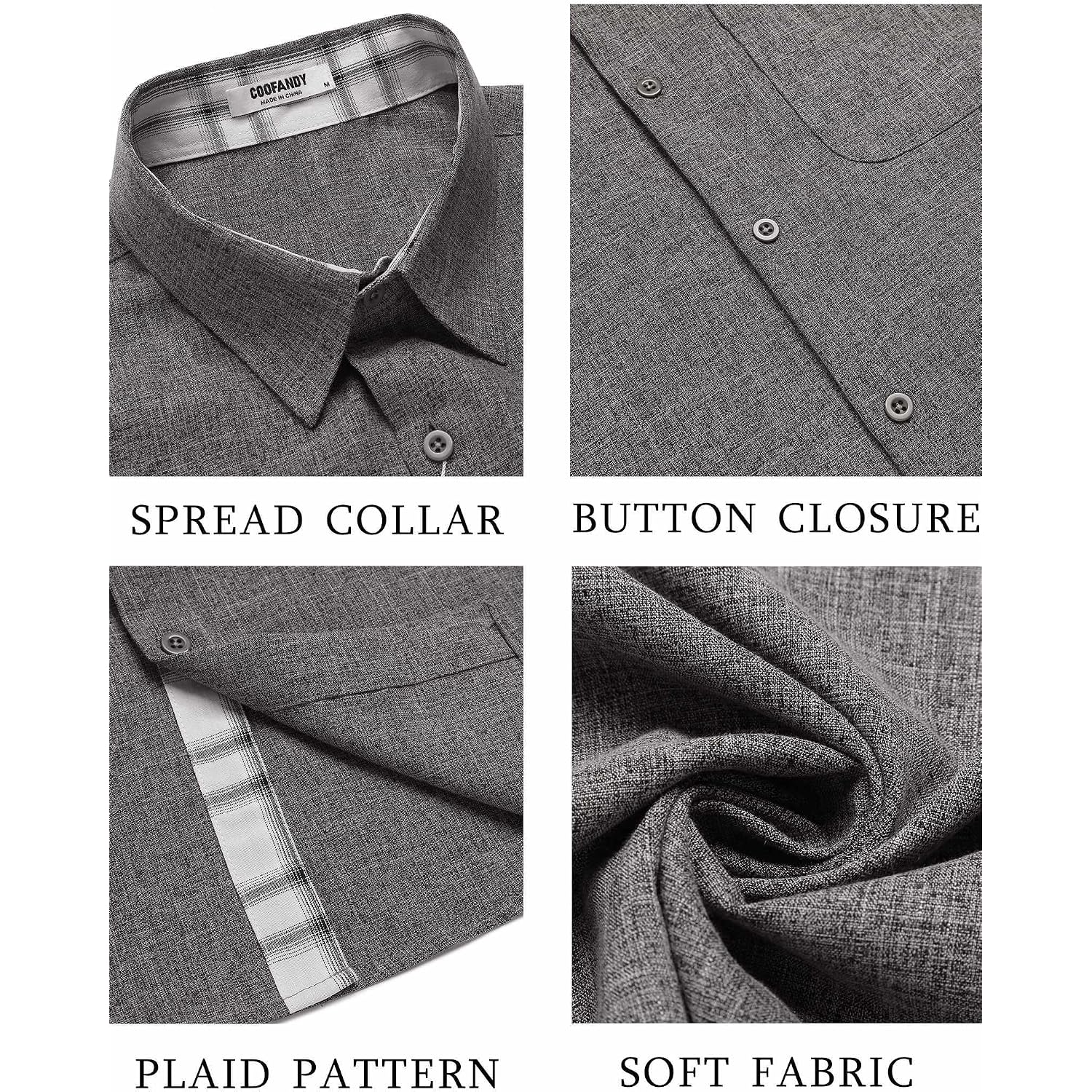 Coofandy Men'S Button Down Shirts Short Sleeve Casual Summer Beach Vacation Wedding Shirt With Pocket