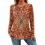 Zeagoo Long Sleeve Shirts For Women Crew Neck Casual Fall Fashion Blouses Basic Tunic Tops Dressy Work Clothes