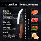 Matsato Chef Knife - Perfect Kitchen Knive for Cooking, Chopping. Japanese Steel Knife for Home, BBQ. For Balance & Control, 6.3 Inch, Ideal Father’s Day Gift for Dad, Husband, or Grandpa