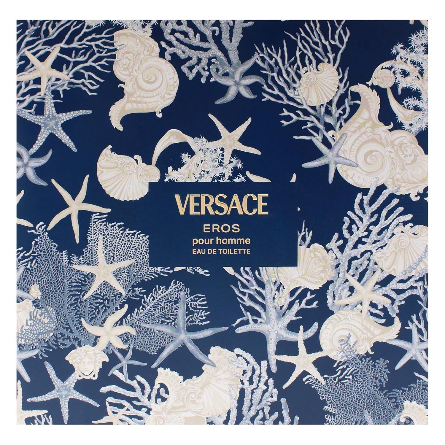 Versace Eros by Versace for Men - 3 Pc Gift Set 3.4oz EDT Spray, 0.17oz EDT Spray Vial (Mini), 5oz Shower Gel