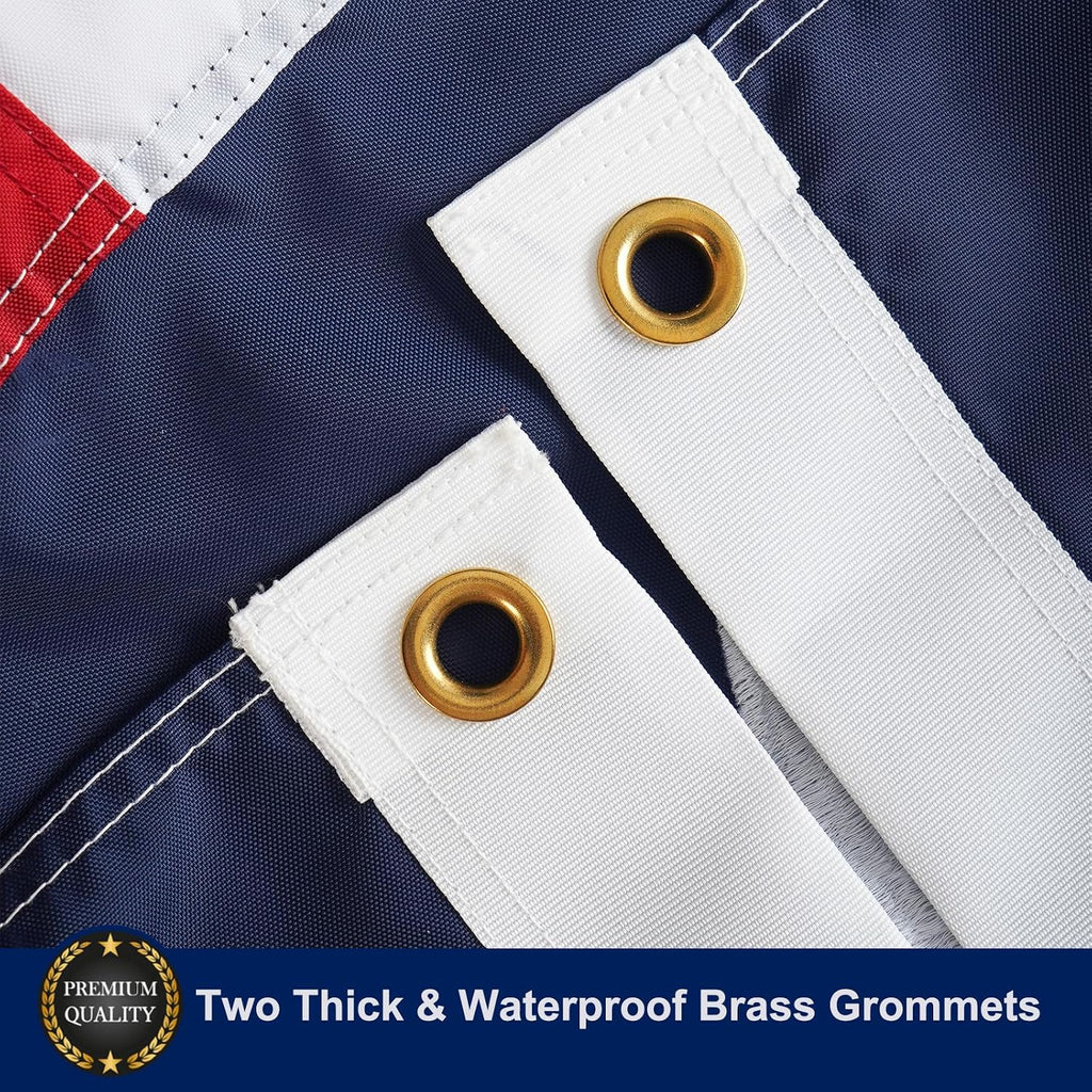 Homissor State Of Texas 3X5 Feet Flag - Embroidered Sewn Tx Flags Heavy Duty Outdoor Nylon Flags Vivid Color - Brass Grommets And 4 Stitch Hemming