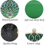 MAIRLOM Women's Evening Bags Sparkly Rhinestone Clutch Purses Luxury Diamond Peacock Handbag for Wedding Party Formal