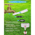 Misters For Outside Patio 89Ft(27.3M)+34 Brass Mist Nozzles+A Brass Adapter(3/4") Detachable Outdoor Misting Cooling System For Garden, Waterpark, Greenhouse, Backyard