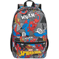Get Trend Marvel Spider-Man Kids Backpack, Boys Lightweight 18 Inch Book Bag, Padded Straps Travel School Bag Gifts For Boys (Multi Spiderman)