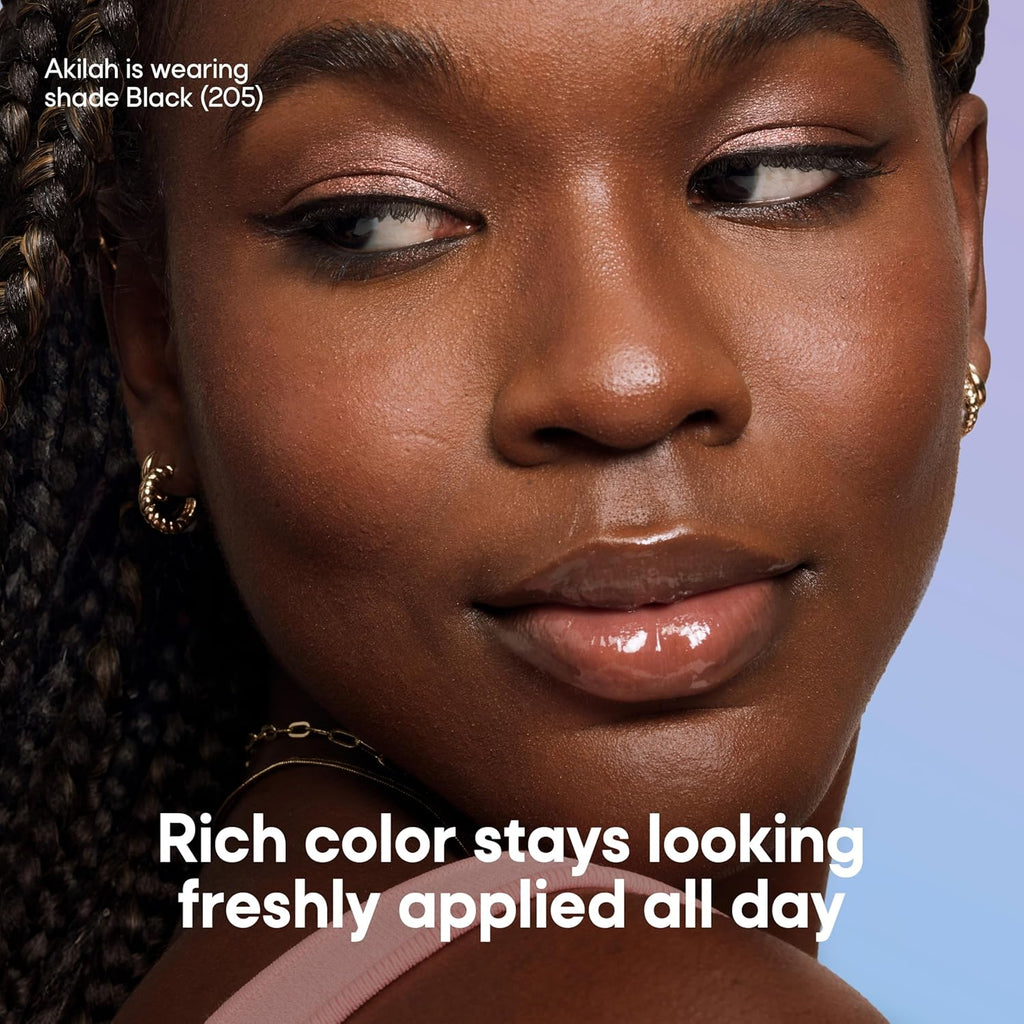 Almay All-Day Eyeliner Pencil, Smudge Proof, Waterproof Eye Makeup, Hypoallergenic, Built-In Sharpener, 205 Black, 0.01 oz