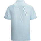 Alex Vando Mens Printed Dress Shirts Easy Care Button Down Shirt | Four-Way Flexible Weave, Inner Collar & Cuff Contrast, Anti-Wrinkle Texture, Lightweight, Great Present For Male Relatives