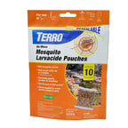 Terro No Mess Mosquito Larvacide Pouches, 10-Pack | Dissolvable Pest Control Packets For Standing Water, Outdoor Mosquito Killer With Long-Lasting 2 Month Protection