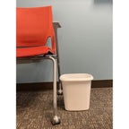 Rubbermaid Vanity Trash Can/Wastebasket 1.5-Gallons/6-Quarts White for Under Counter/Kitchen/Office/Bedroom/Bathroom