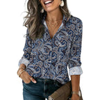 Button Down Shirts for Women Long Sleeve Blouse Dressy Casual Business Work Tops with Pocket