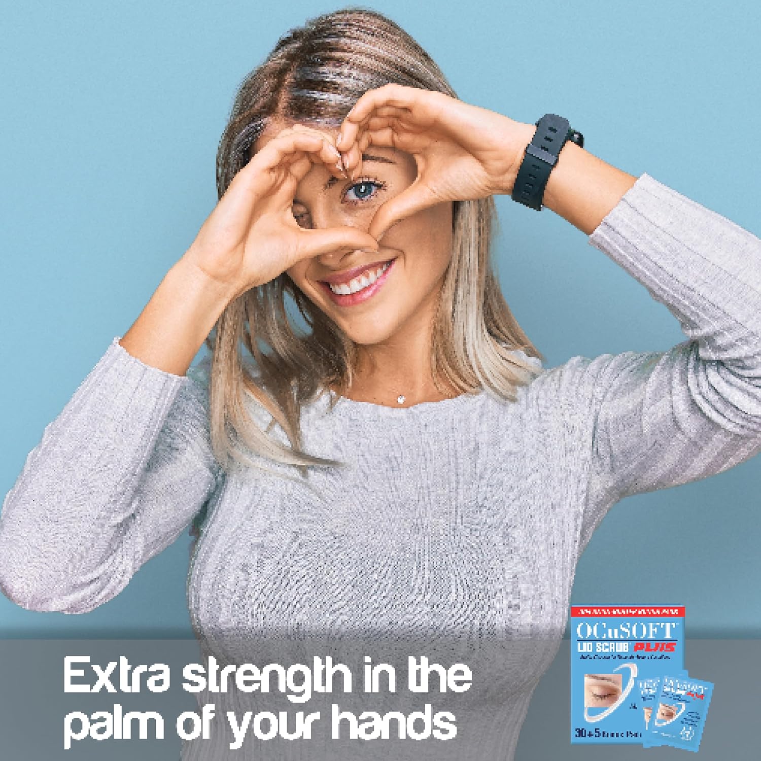 Ocusoft Lid Scrub Plus Inflation Buster – 5 Bonus Pads Included - Advanced Eyelid Cleanser For Intensive Lid & Lash Care - 35 Ct Pre-Moistened Pads