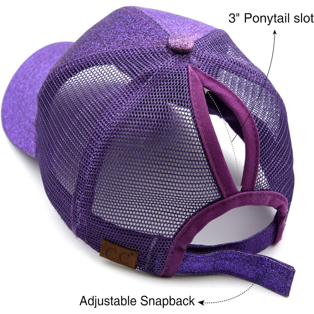 C.C Hatsandscarf Ponytail Caps Messy Buns Trucker Plain Baseball Cap (Bt-6)