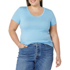 Amazon Essentials Women'S Slim-Fit Short-Sleeve V-Neck T-Shirt