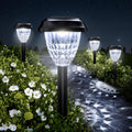 Super Bright Solar Lights Outdoor Waterproof-10 Pack, Dusk To Dawn Up To 12 Hrs Solar Powered Outdoor Pathway Garden Lights Auto On/Off, Led Landscape Lighting Decorative For Walkway Patio Yard