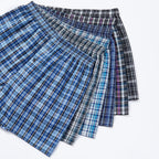 Men'S Underwear Woven Boxers For Men Pack Cotton Boxer Shorts Elastic Waistband