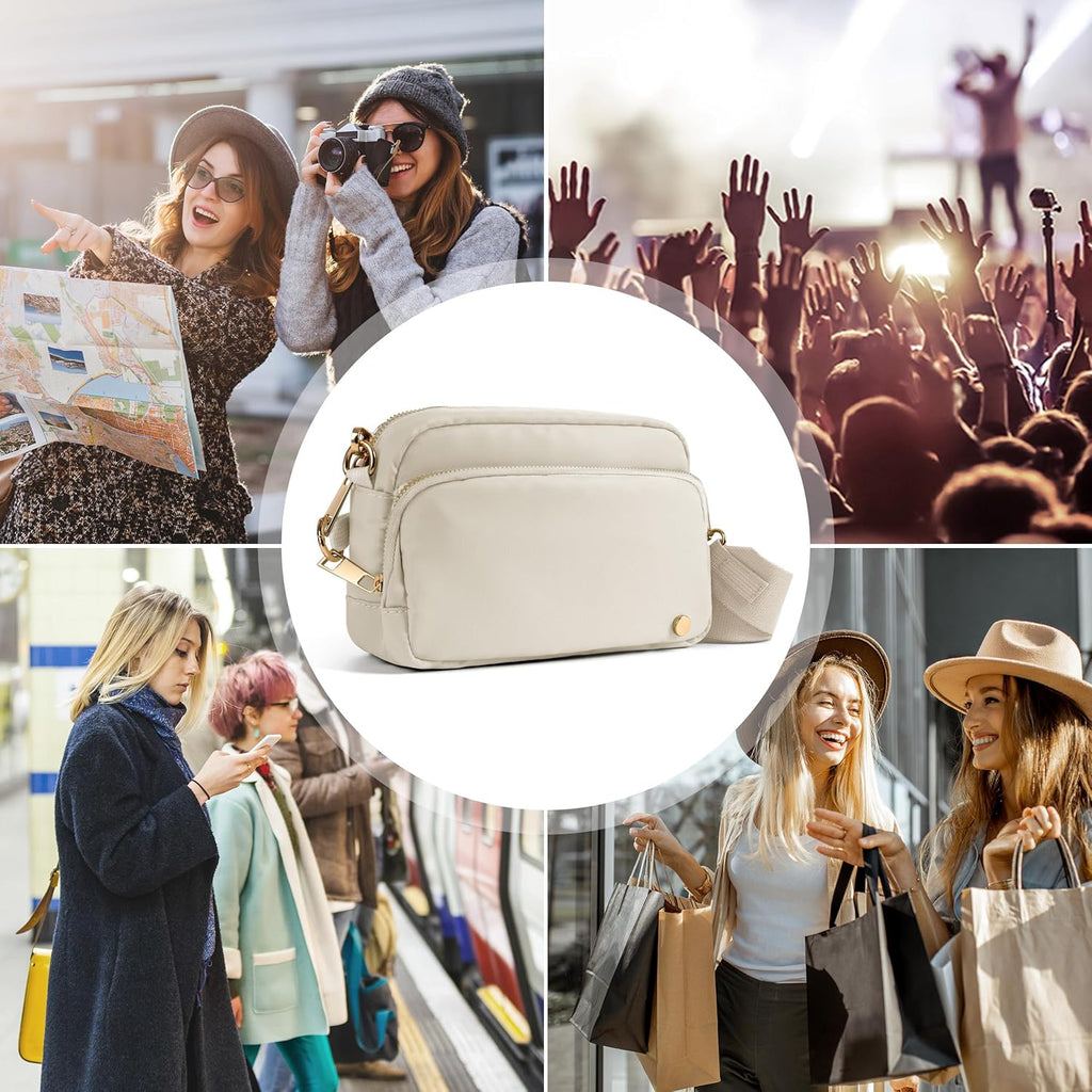 Joryin Anti Theft Crossbody Bag for Women, Slash-resistant RFID Blocking Travel Purses, Small Shoulder Bag Handbag, Nylon