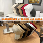 Caruuyi Hat Stand Organizer For Baseball Caps, Acrylic Hat Holder & Rack, 2Pcs Clear Stand For 16 Caps, Ideal For Bedroom, Closet, Dresser, Office And Entrance (2, Clear)