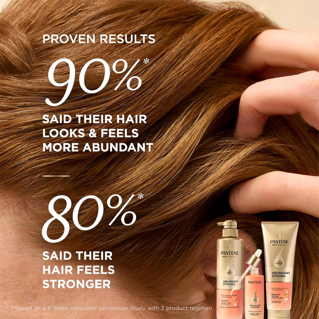Pantene Abundant & Strong Conditioner, Strengthens Hair from Root to Tip, 8 oz