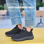 Women'S Non Slip Work Shoes Slip Resistant Nurse Sneakers With Arch Fit Support Comfortable Mesh Walking Shoes For Food Service Chef Kitchen Restaurant