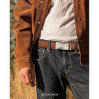 Chaoren Mens Belt Leather Ratchet Belt - Customizable Fit, Effortless Style (35Mm)