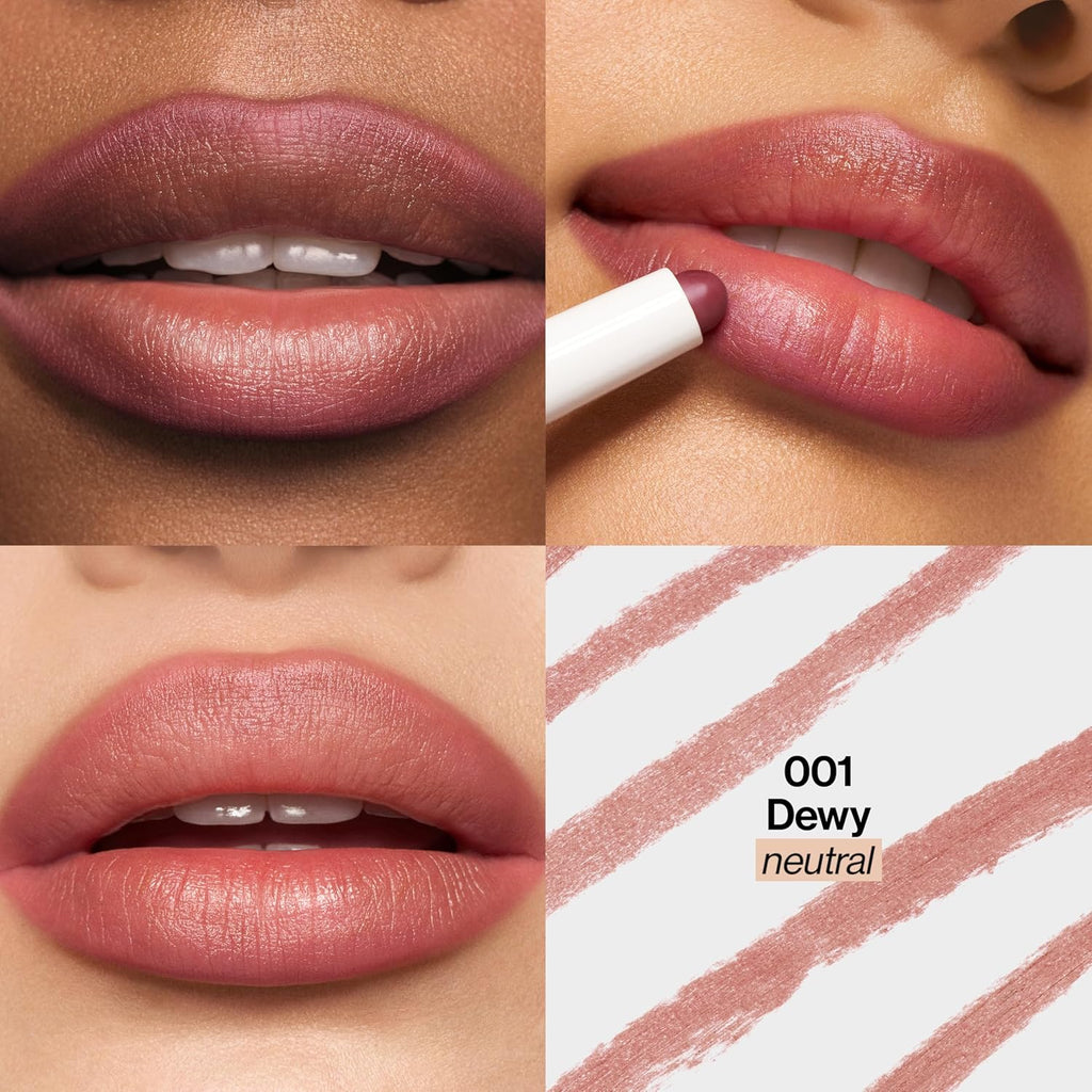 REVLON PhotoReady Instant Blur Liner, Soft Matte Lip Makeup to Overline for Instant Natural, Fuller-Looking Lips, Sheer-to-Buildable, 001 Dewy, 0.05 oz