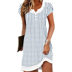 Etcyy Women'S Summer Beach Dress Cover Ups Swimwear Short Sleeve Casual Dresses Vneck Button Fashion 2026 Vacation Sundress