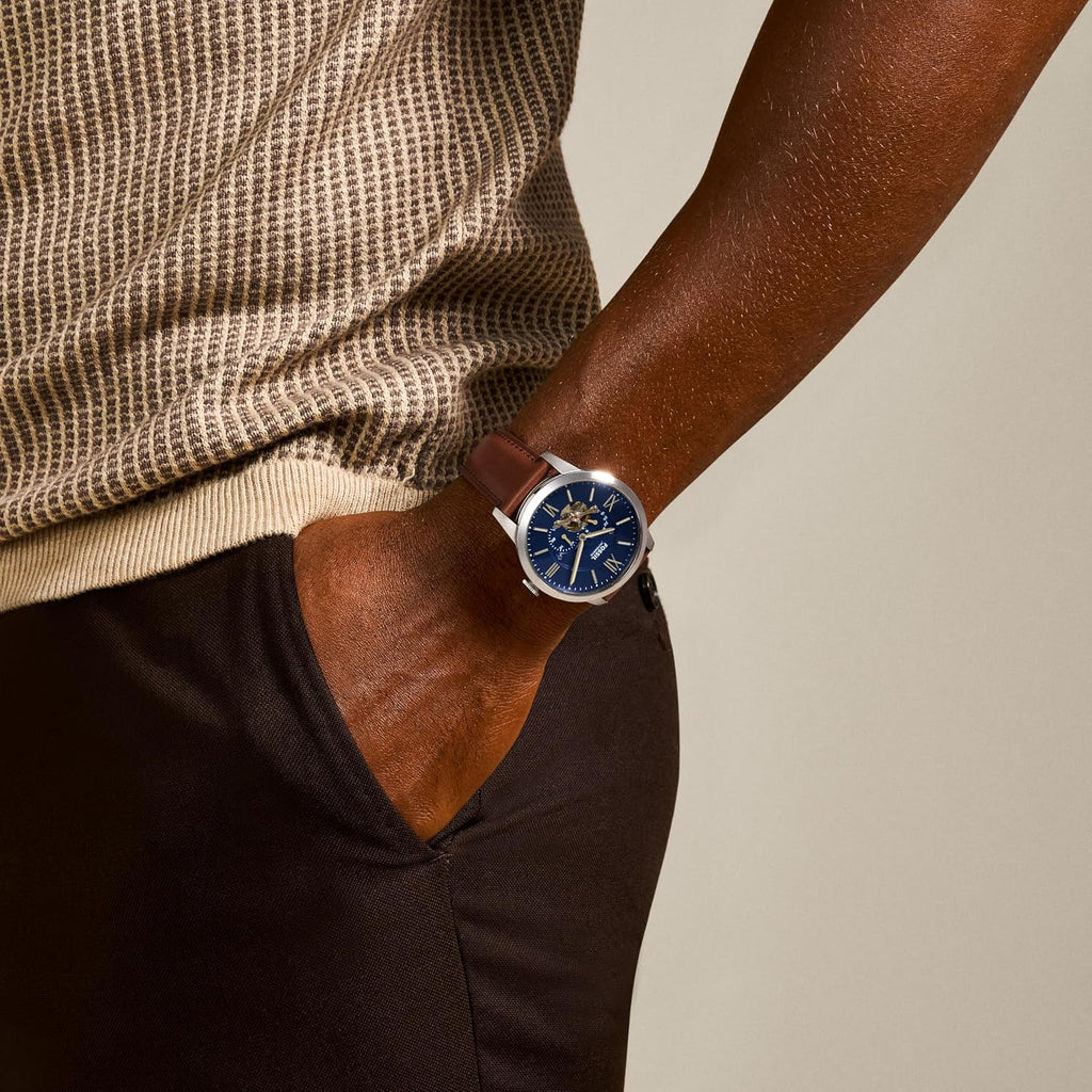 Fossil Men'S Watch, Townsman Automatic Stainless Steel Watch For Men